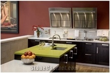 Green Quartz Kitchen Top,Kitchen Countertop,Bar Top