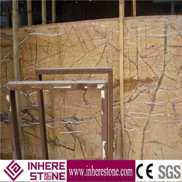 India Rainforest Gold Marble Tiles & Slabs, Bidasar Gold/Brown Marble Slabs, Golden Glory Marble Price
