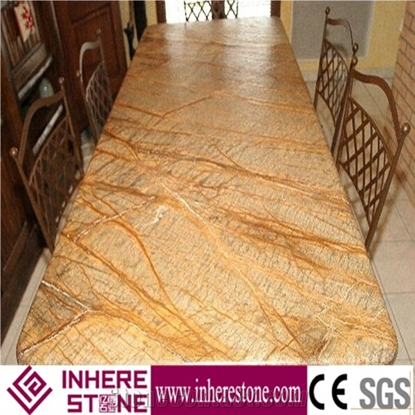 India Rainforest Gold Marble Tiles & Slabs, Bidasar Gold/Brown Marble Slabs, Golden Glory Marble Price