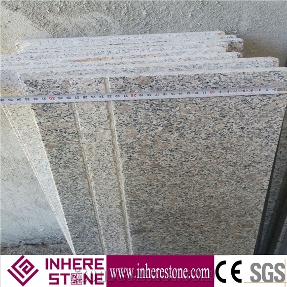 Pearl Flower Granite Polished Stair, Chinese Granite G383 Stair Treads & Risers, Pearl Flower Interior/Exterior Steps/Deck Stair
