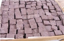 Red Granite Paving Set, Cube Stone,Garden Stepping Pavements,Granite Walkway Pavers