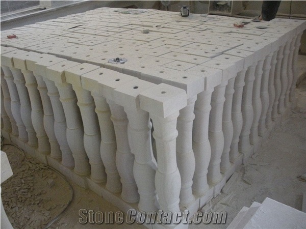 Sandstone Balustrade & Railings,White Staircase Handrail