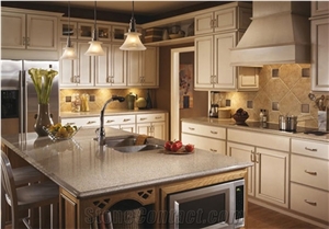 Silestone Kitchen Countertops,Brown Artificial Stone Countertop,Bar Top