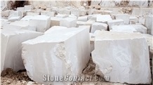White Pearl Marble Blocks, Ariston White Marble Block