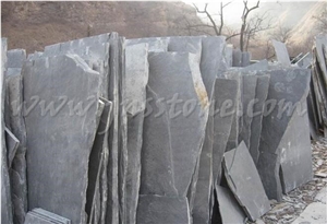 Black Slate Flagstone / Black Slate Paving / Random Slate / Irregular Tiles
