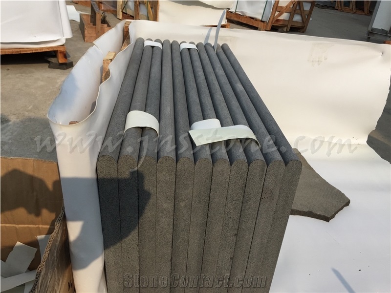 Hainan Black Basalt Pool Coping / Black Basalt Pool Coping / Sawn Swimming Pool Coping
