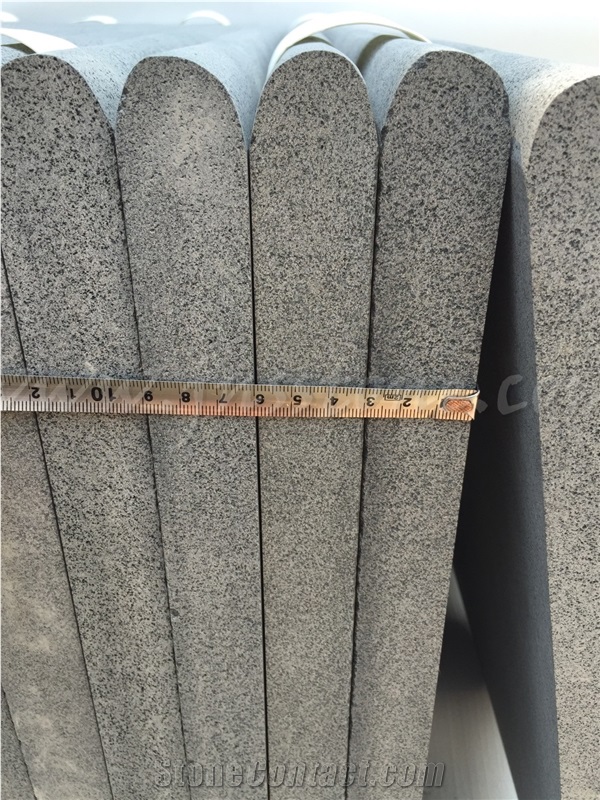 Hainan Black Basalt Pool Coping / Black Basalt Pool Coping / Sawn Swimming Pool Coping
