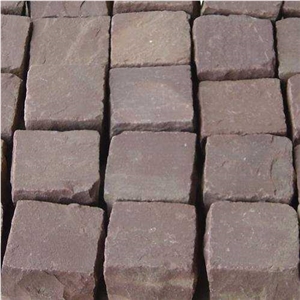 Mandana Red Sandstone Cobbles, Wine Red Sandstone Cobbles, Red Sandstone Setts Mandana Red Sandstone Cobbles, Wine Red Sandstone Cobbles, Red Sandstone Setts