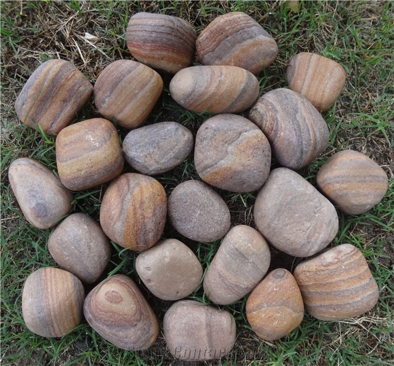 Rainbow Sandstone Pebbles, River Bed Sandstone Pebbles