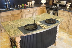 Juparana Vyara Granite Kitchen Island Top