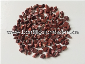 Crushed Red Granite, Natural Stone Pebble & Gravel Crushed Red Granite, Natural Stone Pebble & Gravel