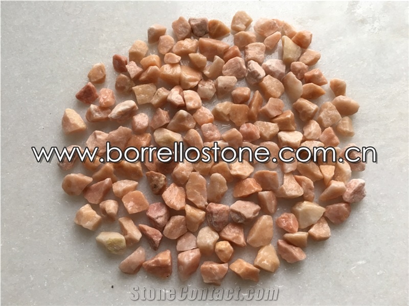 Decorative Colored Pink Gravel, Natural Pink Pebble