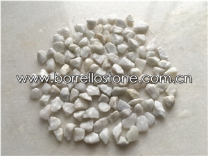 Landscaping White Crushed Stone, Natural Stone White Marble Gravel