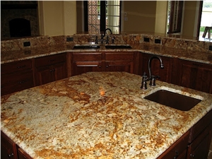 Solarius Yellow Granite Tiles & Slabs