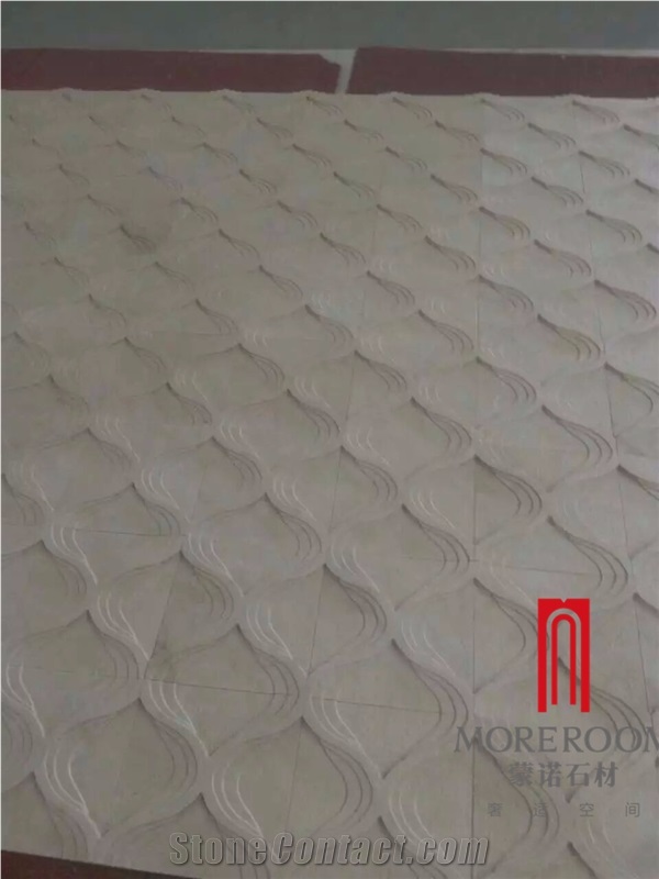 3d Honed Marble Background for Living Room