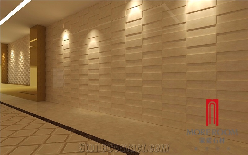 3d Honed Marble Background for Living Room