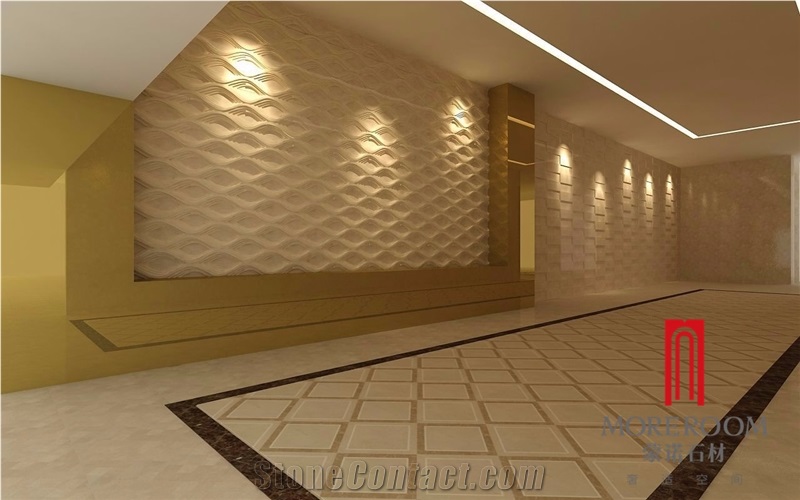 3d Honed Marble Background for Living Room