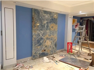 Blue Antofagasta Azul Onyx Slabs & Tiles