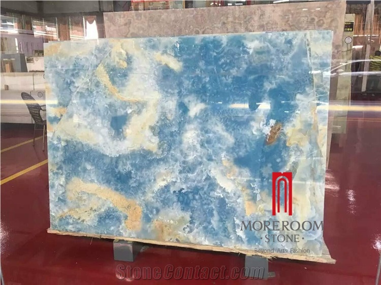 Blue Antofagasta Azul Onyx Slabs & Tiles