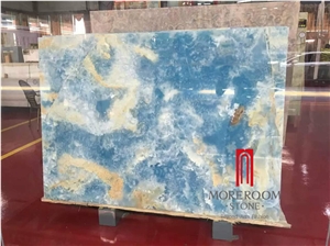 Blue Antofagasta Azul Onyx Slabs & Tiles