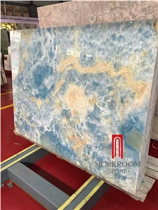 Blue Antofagasta Azul Onyx Slabs & Tiles