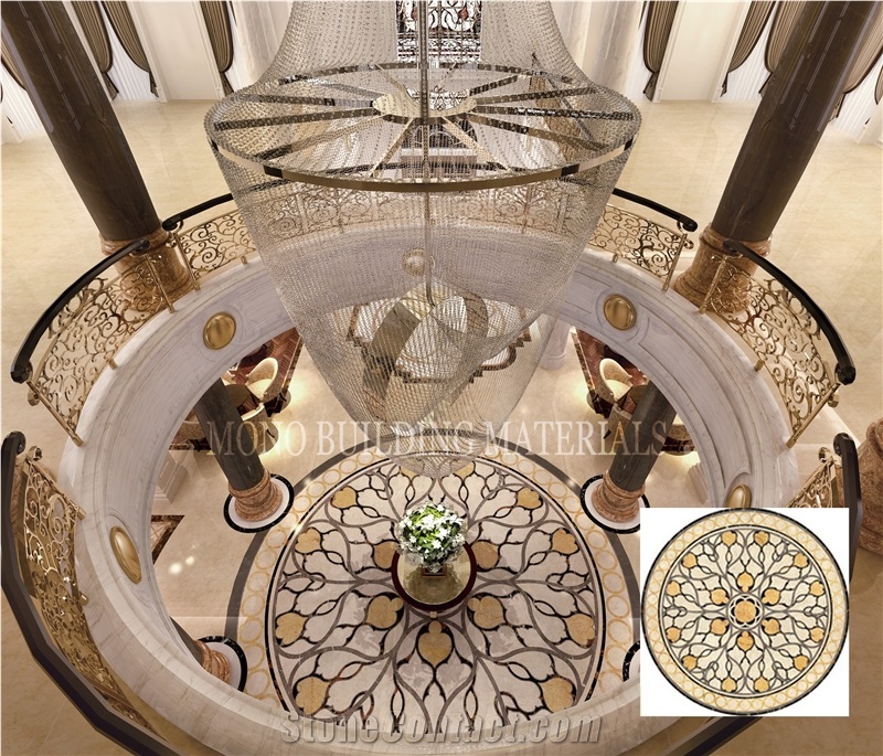 Chinese Custom Water Jet Medallion Tile Porcelain for Floor Price
