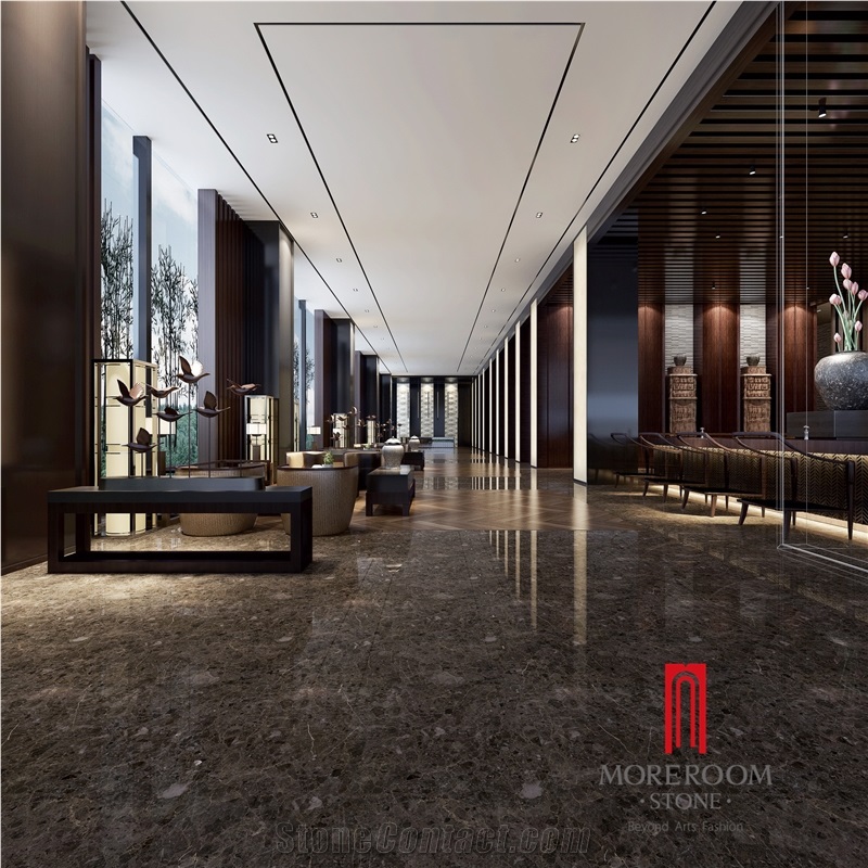 Grey Porcelain Tiles 60x60 for Livingroom Polished Surface Porcelain Floor