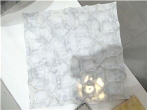 Luxury Cnc Design White Carrara Italian Marble for Interior Wall Panel