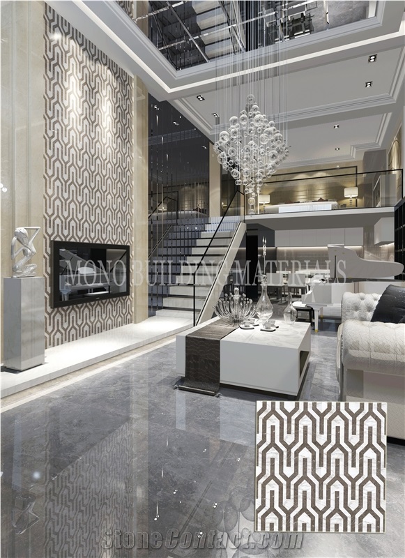 Polished Bathroom Tile 3d Ceramic Floor and Wall
