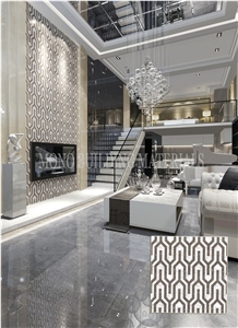 Polished Bathroom Tile 3d Ceramic Floor and Wall