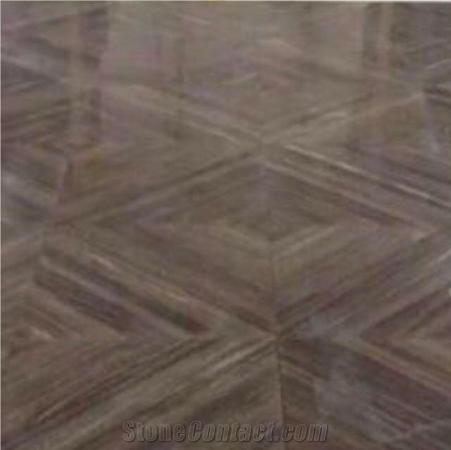 Wooden Brown Marble Block