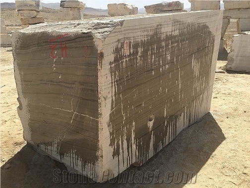 Wooden Brown Marble Block