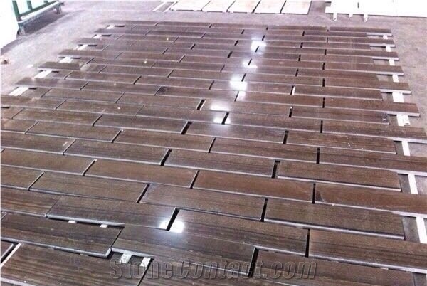 Wooden Brown Marble Block