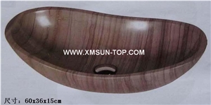 Dark Brown Wood Veins Ship-Shape Kitchen Sinks&Basins(60*36*15cm)/Brown Stone Bathroom Sinks&Basin/Ship-Shaped Sinks&Basins/Natural Stone Basins&Sinks/Wash Basins/Interior Decorative Dark Brown Wood Veins Ship-Shape Kitchen Sinks&Basins(60*36*15cm)/Brown Stone Bathroom Sinks&Basin/Ship-Shaped Sinks&Basins/Natural Stone Basins&Sinks/Wash Basins/Interior Decorative