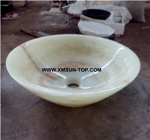Green Stone Kitchen Sinks&Basins/Light Green Stone Bathroom Sinks&Basin with Patterns/Round Sinks&Basins/Natural Stone Basins&Sinks/Wash Basins/Interior Decorative