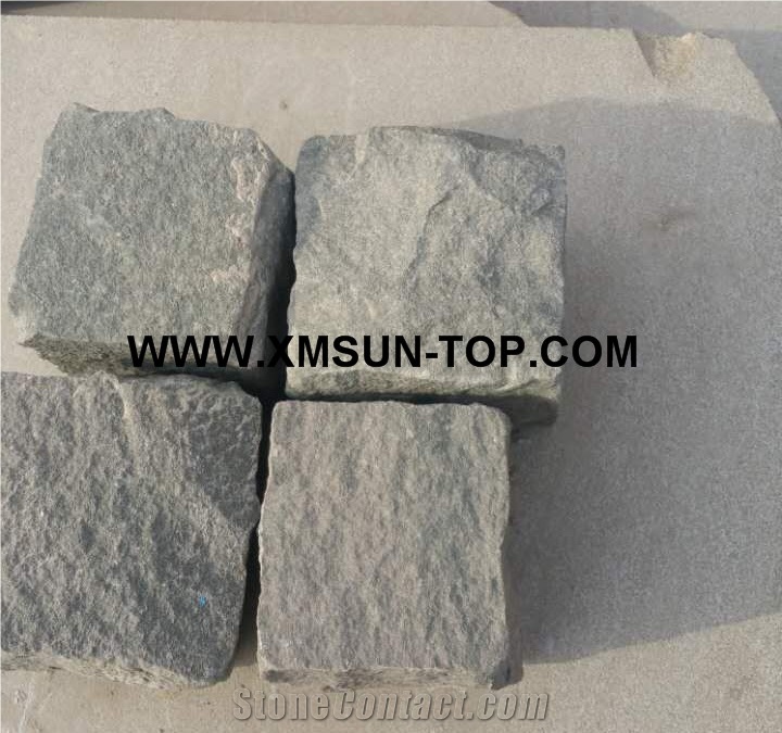 Raj Green Sandstone Cube Stone&Pavers/Light Green Sandstone Paving Sets/Natural Stone Courtyard Road Pavers/Green Sandstone Paving Stone/Walkway Paver/Sandstone Cobble Stone/Sandstone Floor Covering