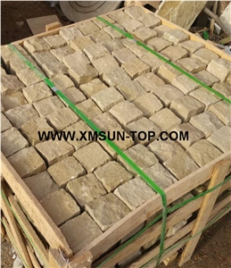 Sandstone Cube Stone&Pavers with Different Colors/Sandstone Paving Sets/Natural Stone Courtyard Road Pavers/Sandstone Paving Stone/Walkway Paver/Sandstone Cobble Stone/Sandstone Floor Covering