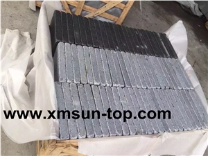 Sawn Cut and Tumbled G654 Cube Stone&Pavers(Size:30x15x4cm)/China Nero Impala Granite Paving Sets/Pingnan Sesame Black Granite Courtyard Road Pavers/Dark Barry Grey Granite Paving Stone/Walkway Paver