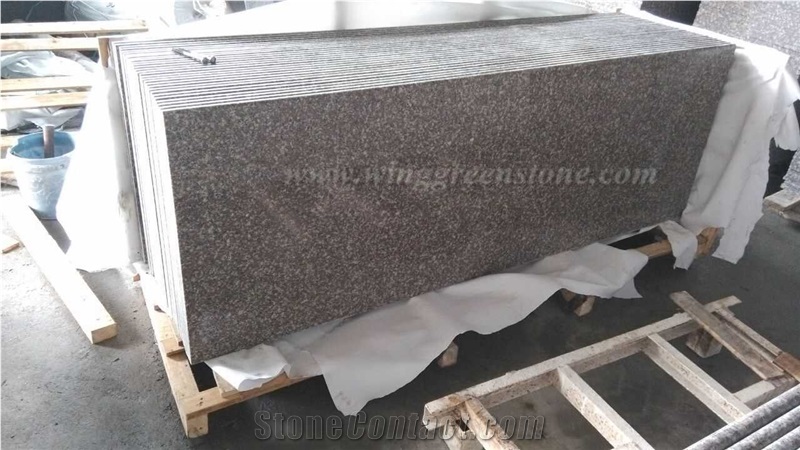 Cheap Polished G664 Granite Tops/Luo Yuan Red Granite/ Brainbrook Brown Granite/Black Spots Brown Granite/China Pink for Kitchen Countertops, Winggreen Stone