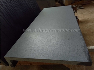 Cheap Price High Quality Hainan Black Basalt Pool Coping/Pavers/Swimming Pool Decks, Winggreen Stone