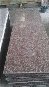 Cheapest Price G687 Granite Polished Kitchen Countertops, Peach Red Granite/China Pink Granite Kitchen Countertop, Winggreen Stone