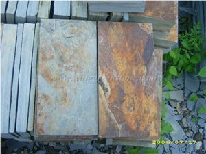Chinese Rust Brown Slate, Rust Yellow Slate, Rustic Slate, Rust Slate Walling & Flooring, Rustic Slate Floor & Wall Tiles, Xiamen Winggreen Manufacture