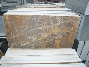 Chinese Rust Brown Slate, Rust Yellow Slate, Rustic Slate, Rust Slate Walling & Flooring, Rustic Slate Floor & Wall Tiles, Xiamen Winggreen Manufacture