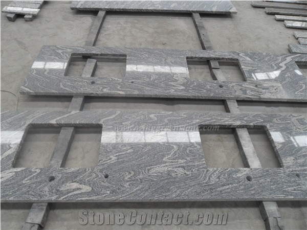 Competitive Price for Pink Juparana Granite Bath Top,Vanity, Surface Polished Full Round Edge Winggreen Stone