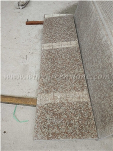 Competitive Price with High Quality G687 Granite Polished Kitchen Countertops, Peach Red Granite/China Pink Granite Kitchen Countertop, Winggreen Stone
