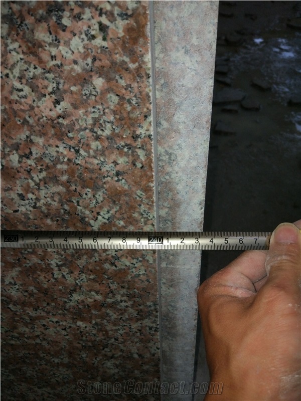 Competitive Price with High Quality G687 Granite Polished Kitchen Countertops, Peach Red Granite/China Pink Granite Kitchen Countertop, Winggreen Stone