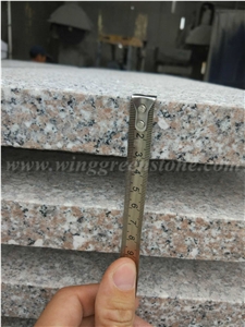 Direct Sale High Quality G617 Light Grey Granite Flamed Stairs & Steps, Treads and Riser, Winggreen Stone