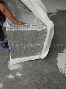 Direct Sale High Quality G617 Light Grey Granite Flamed Stairs & Steps, Treads and Riser, Winggreen Stone