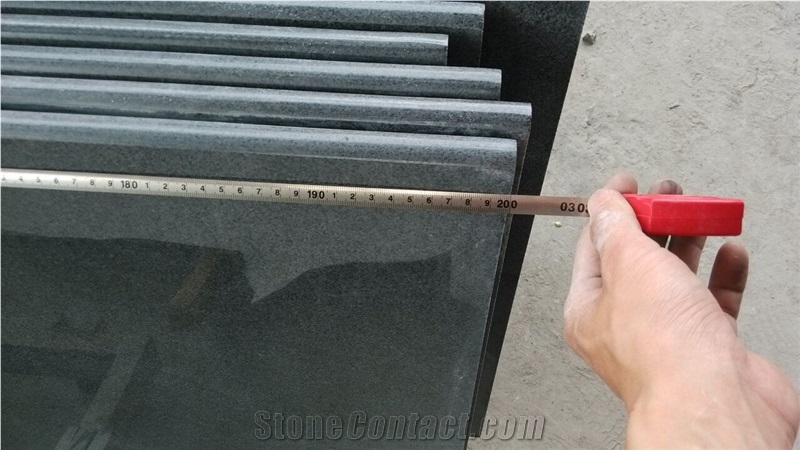 G654/Padang Black/Sesame Black Granite Kitchen Countertop in High Polished Factory Price Winggreen Stone