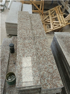 G687 Granite Stairs and Steps, Taohua Red Stair and Step with Anti Slippery/Groove from Xiamen Winggreen Stone